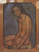 Amedeo Modigliani Nu assis (mk39) oil